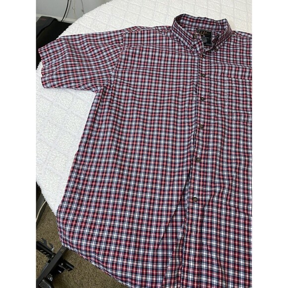 Walnut Creek Men’s Red Check Short Sleeve button up shirt Size XL - Picture 8 of 16